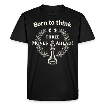 Chess Revival Movement Chess Lover Strategic - Men's Premium Organic T-Shirt - black - Front - Nico (187cm)