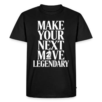 Chess Revival Movement Chess Lover Strategic - Men's Premium Organic T-Shirt - black - Front - Nico (187cm)