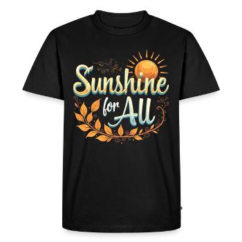 Énergie solaire Énergie renouvelable Mode de vie durable - T-shirt Premium bio Homme - noir - Devant - Nico (187cm)