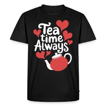 Passionnés d’histoire de l’époque victorienne, - T-shirt Premium bio Homme - noir - Devant - Nico (187cm)