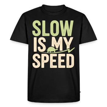 Turtle care for owners of - Men's Premium Organic T-Shirt - black - Front - Nico (187cm)