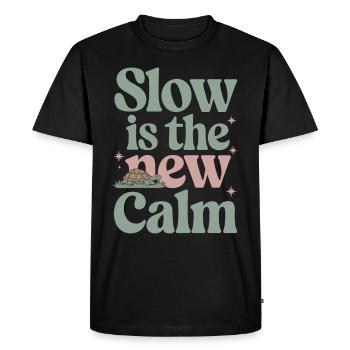 Turtle care for owners of - Men's Premium Organic T-Shirt - black - Front - Nico (187cm)