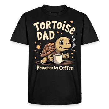 Turtle care for owners of - Men's Premium Organic T-Shirt - black - Front - Nico (187cm)