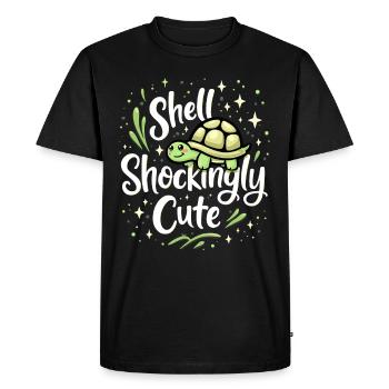 Turtle care for owners of - Men's Premium Organic T-Shirt - black - Front - Nico (187cm)