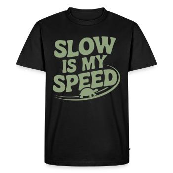 Turtle care for owners of - Men's Premium Organic T-Shirt - black - Front - Nico (187cm)
