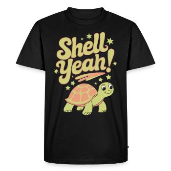 Turtle care for owners of - Men's Premium Organic T-Shirt - black - Front - Nico (187cm)