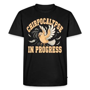 Animaux de compagnie, canari, propriétaire, amoureux des oiseaux et - T-shirt Premium bio Homme - noir - Devant - Nico (187cm)