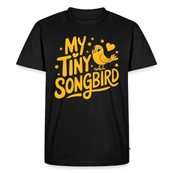 Animaux de compagnie, canari, propriétaire, amoureux des oiseaux et - T-shirt Premium bio Homme - noir - Devant - Nico (187cm)