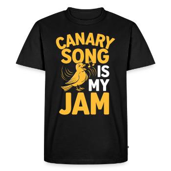 Animaux de compagnie, canari, propriétaire, amoureux des oiseaux et - T-shirt Premium bio Homme - noir - Devant - Nico (187cm)