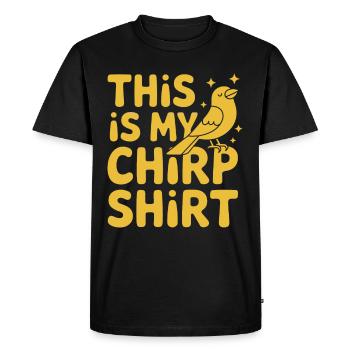 Animaux de compagnie, canari, propriétaire, amoureux des oiseaux et - T-shirt Premium bio Homme - noir - Devant - Nico (187cm)