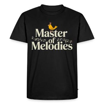 Animaux de compagnie, canari, propriétaire, amoureux des oiseaux et - T-shirt Premium bio Homme - noir - Devant - Nico (187cm)