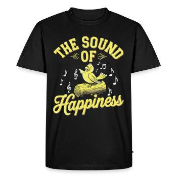 Animaux de compagnie, canari, propriétaire, amoureux des oiseaux et - T-shirt Premium bio Homme - noir - Devant - Nico (187cm)