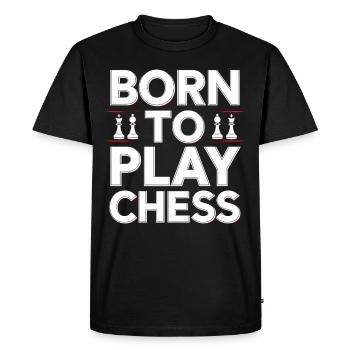 Chess Revival Movement Chess Lover Strategic - Men's Premium Organic T-Shirt - black - Front - Nico (187cm)