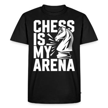 Chess Revival Movement Chess Lover Strategic - Men's Premium Organic T-Shirt - black - Front - Nico (187cm)