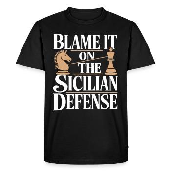 Chess Revival Movement Chess Lover Strategic - Men's Premium Organic T-Shirt - black - Front - Nico (187cm)