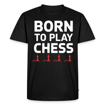 Chess Revival Movement Chess Lover Strategic - Men's Premium Organic T-Shirt - black - Front - Nico (187cm)