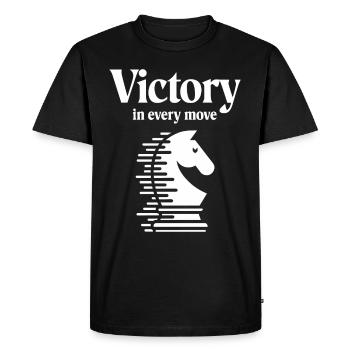 Chess Revival Movement Chess Lover Strategic - Men's Premium Organic T-Shirt - black - Front - Nico (187cm)