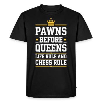 Chess Revival Movement Chess Lover Strategic - Men's Premium Organic T-Shirt - black - Front - Nico (187cm)