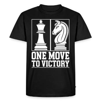 Chess Revival Movement Chess Lover Strategic - Men's Premium Organic T-Shirt - black - Front - Nico (187cm)