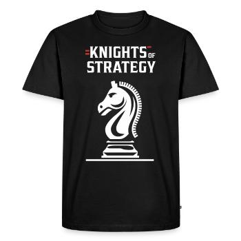 Chess Revival Movement Chess Lover Strategic - Men's Premium Organic T-Shirt - black - Front - Nico (187cm)