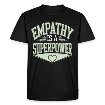 Intelligence émotionnelle Empathie Défenseur de la pleine conscience - T-shirt Premium bio Homme - noir - Devant - Nico (187cm)
