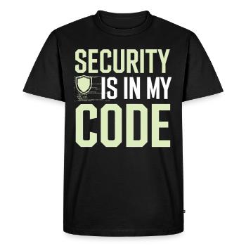 Ethical Hacking Cybersecurity Digital - Men's Premium Organic T-Shirt - black - Front - Nico (187cm)