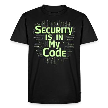 Ethical Hacking Cybersecurity Digital - Men's Premium Organic T-Shirt - black - Front - Nico (187cm)