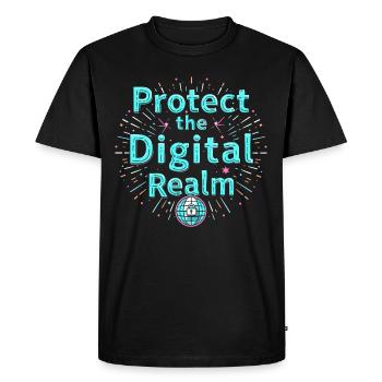 Ethical Hacking Cybersecurity Digital - Men's Premium Organic T-Shirt - black - Front - Nico (187cm)