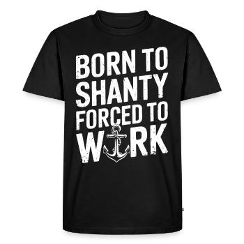 Marins Chant Chantant Aventures sur le navire - T-shirt Premium bio Homme - noir - Devant - Nico (187cm)