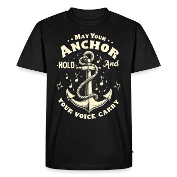 Sailors Sea Shanty Singing Ship Adventures - Men's Premium Organic T-Shirt - black - Front - Nico (187cm)