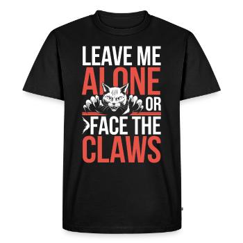 Amoureux des chats, Humour noir, Coquin, - T-shirt Premium bio Homme - noir - Devant - Nico (187cm)