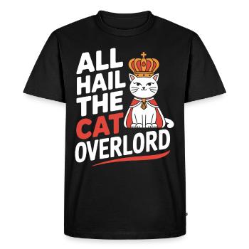 Amoureux des chats, Humour noir, Coquin, - T-shirt Premium bio Homme - noir - Devant - Nico (187cm)