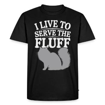 Amoureux des chats, Humour noir, Coquin, - T-shirt Premium bio Homme - noir - Devant - Nico (187cm)