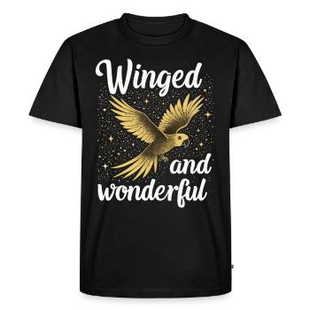 Propriétaire de perroquet Parrot Life et exotique - T-shirt Premium bio Homme - noir - Devant - Nico (187cm)