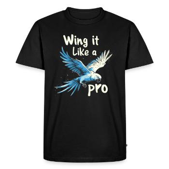 Propriétaire de perroquet Parrot Life et exotique - T-shirt Premium bio Homme - noir - Devant - Nico (187cm)