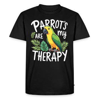 Propriétaire de perroquet Parrot Life et exotique - T-shirt Premium bio Homme - noir - Devant - Nico (187cm)