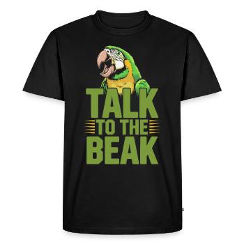Propriétaire de perroquet Parrot Life et exotique - T-shirt Premium bio Homme - noir - Devant - Nico (187cm)
