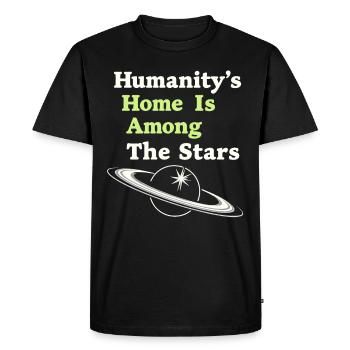 Space Exploration Cosmic Discovery - Men's Premium Organic T-Shirt - black - Front - Nico (187cm)