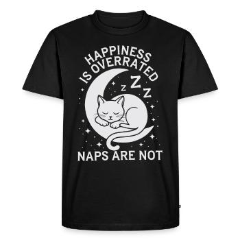 Amoureux des chats, Humour noir, Coquin, - T-shirt Premium bio Homme - noir - Devant - Nico (187cm)