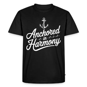 Sailors Sea Shanty Singing Ship Adventures - Men's Premium Organic T-Shirt - black - Front - Nico (187cm)