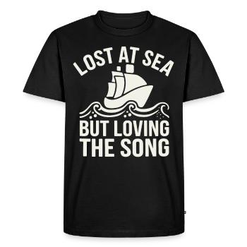 Sailors Sea Shanty Singing Ship Adventures - Men's Premium Organic T-Shirt - black - Front - Nico (187cm)