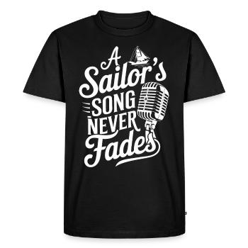 Sailors Sea Shanty Singing Ship Adventures - Men's Premium Organic T-Shirt - black - Front - Nico (187cm)