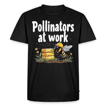 Jardinier, pollinisateur, jardin et - T-shirt Premium bio Homme - noir - Devant - Nico (187cm)
