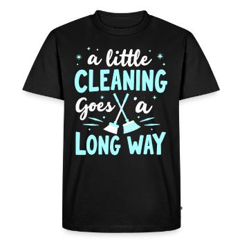 Spring cleaning enthusiasts, new beginnings and - Men's Premium Organic T-Shirt - black - Front - Nico (187cm)