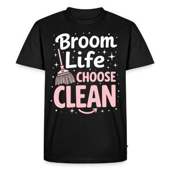Spring cleaning enthusiasts, new beginnings and - Men's Premium Organic T-Shirt - black - Front - Nico (187cm)