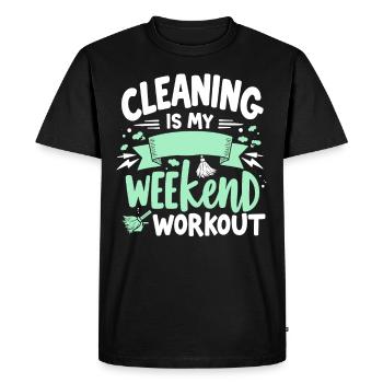 Spring cleaning enthusiasts, new beginnings and - Men's Premium Organic T-Shirt - black - Front - Nico (187cm)