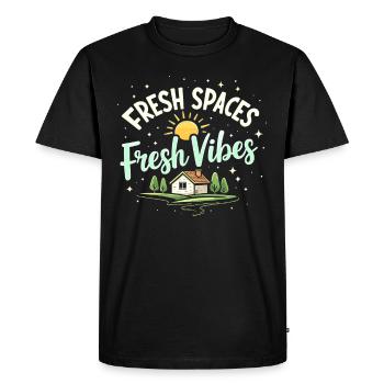 Amateurs de nettoyage de printemps, nouveaux départs et - T-shirt Premium bio Homme - noir - Devant - Nico (187cm)