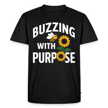 Jardinier, pollinisateur, jardin et - T-shirt Premium bio Homme - noir - Devant - Nico (187cm)