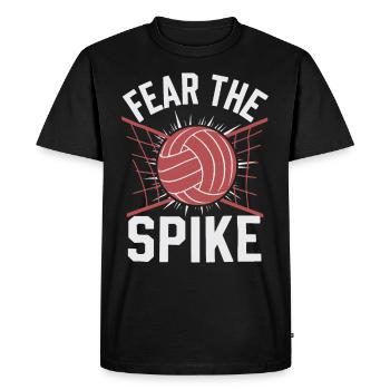Joueur De Volley-ball Et Fan Spike Service - T-shirt Premium bio Homme - noir - Devant - Nico (187cm)