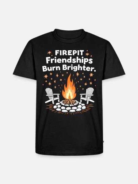 Fire Pits Backyard Gatherings In - Men's Premium Organic T-Shirt - black